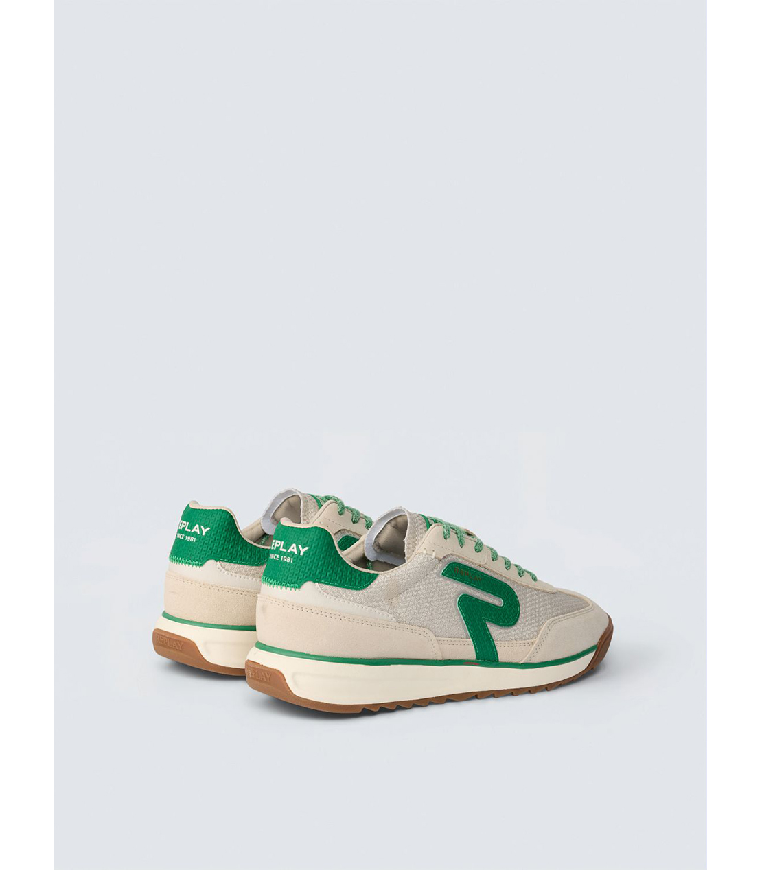 テクニカルファブリック70'sスニーカー 詳細画像 オフホワイトグリーン 2